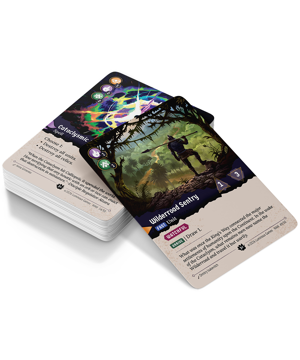 PRE-ORDER Luminous Card Game - Wanderers Series 1, First Edition